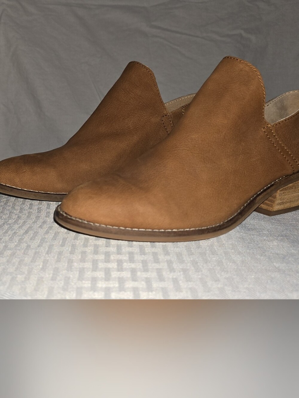Lucky Brand Cognac Leather Ankle Boots- Women's